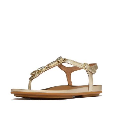 Fitflop Platino Gracie Ultra Jewel Leather Sandal – side view