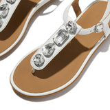 Fitflop White Gracie Ultra Jewel Leather Sandal – product image 5