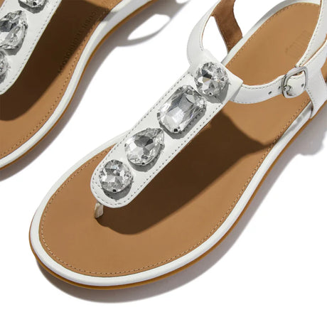 Fitflop White Gracie Ultra Jewel Leather Sandal – product image 5