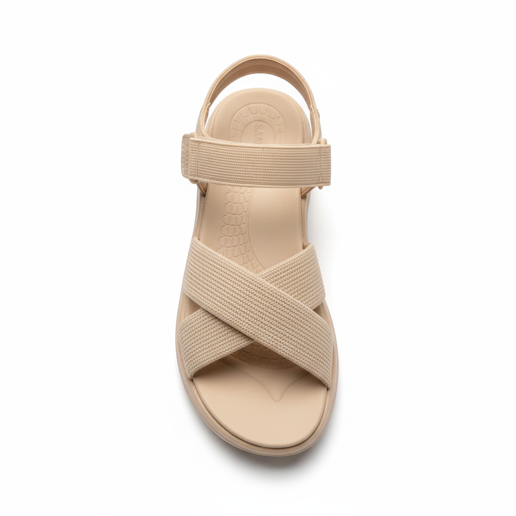 Savoy taupe WOVEN comfort sandal