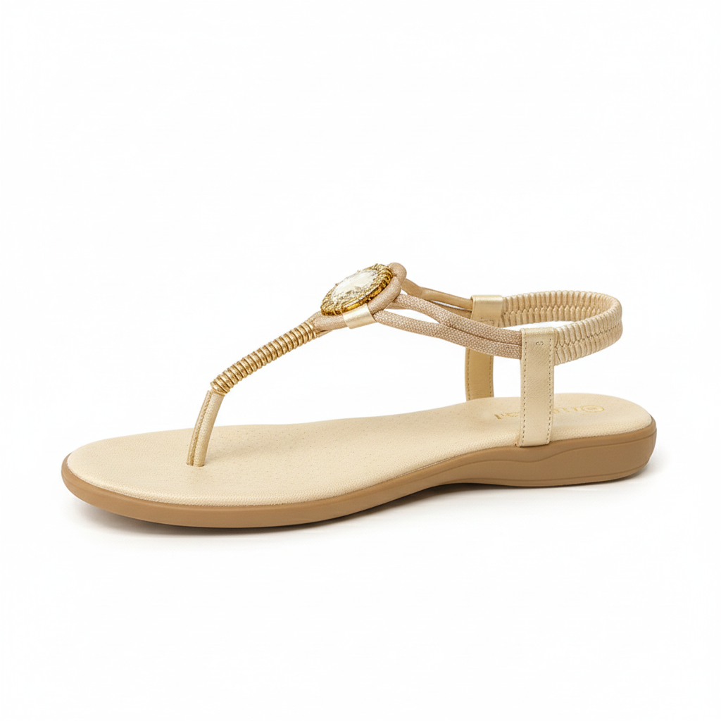 Savoy gold EMBELLISHED sandal