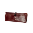 Gia Leather Maroon Sunglass Case, crafted from genuine leather. Sleek and protective design with a soft lining to prevent scratches. Fits most standard-sized sunglasses. Made in South Africa.