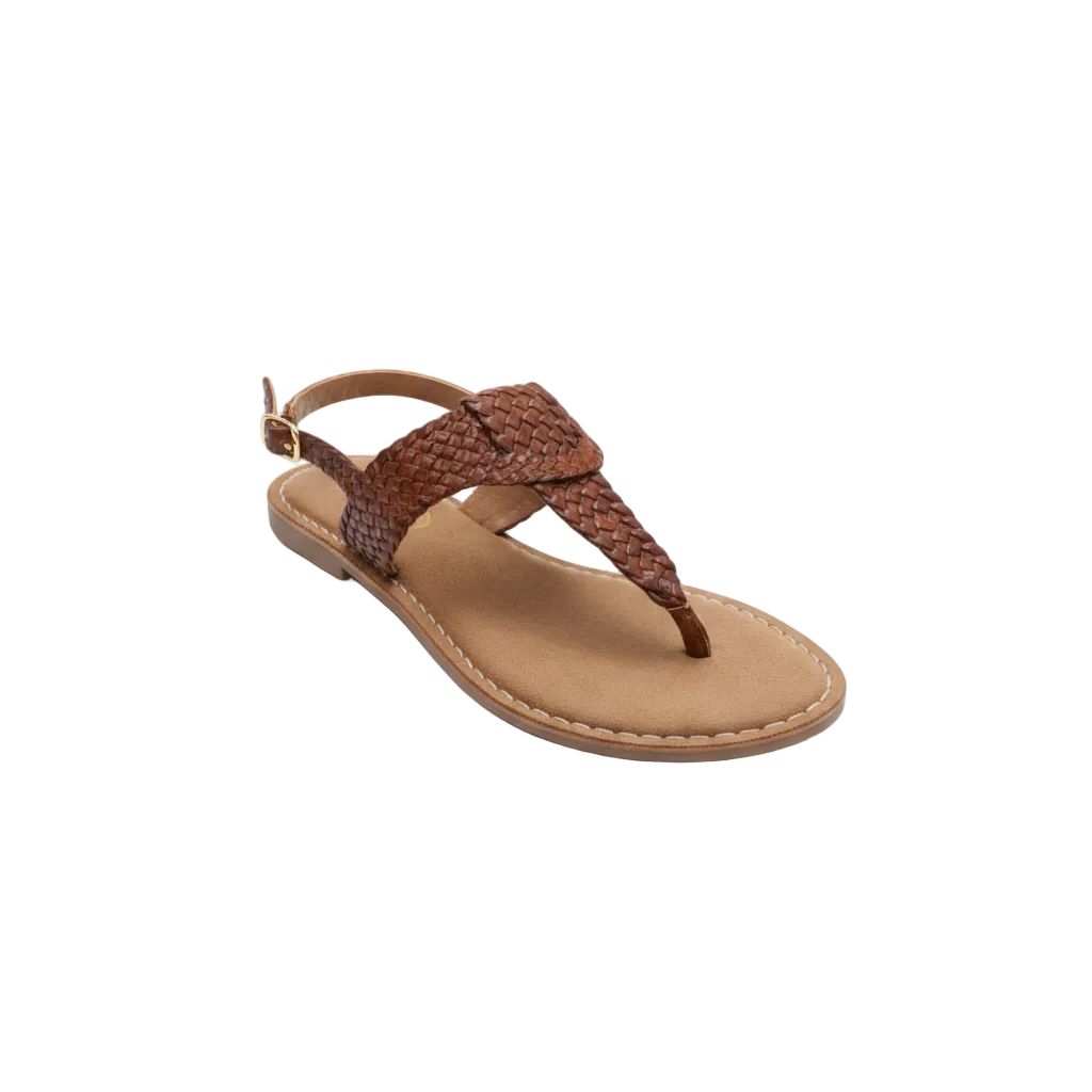 Gia Tan Leather Weave Slingback Sandal – product image 1