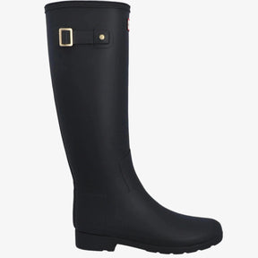 Hunter Refined Gold Trim Tall Wellington Boot - Black – product image 1