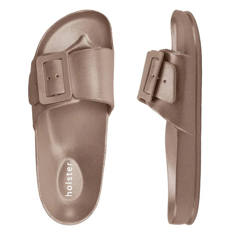 Holster Natural Metallic Solace Sandal – side view