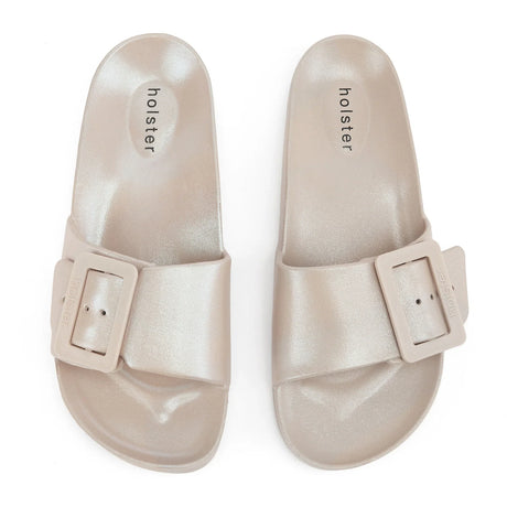 Holster Sand Metallic Solace Sandal – side view