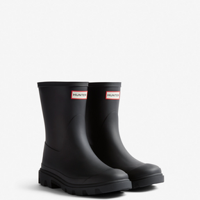 Hunter Downpour Short Wellington black waterproof rubber boot vegan lightweight  2