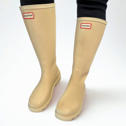 Hunter Downpour Tall Wellington gravel waterproof rubber boot vegan lightweight 1