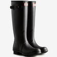 Hunter Original Tall black waterproof rubber Wellington boot vegan 2