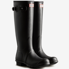 Hunter Original Tall black waterproof rubber Wellington boot vegan 2