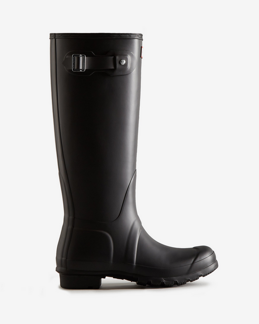 Hunter Original Tall black waterproof rubber Wellington boot vegan 3