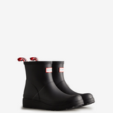 Hunter Play Short Wellington black waterproof ankle boot natural rubber 2