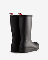 Hunter Play Tall Wellington black waterproof mid-calf rubber boot vegan 4