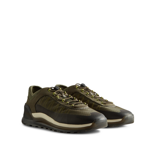 Hunter Men’s Traveller thicket trainer recycled nylon waterproof details vegan 1