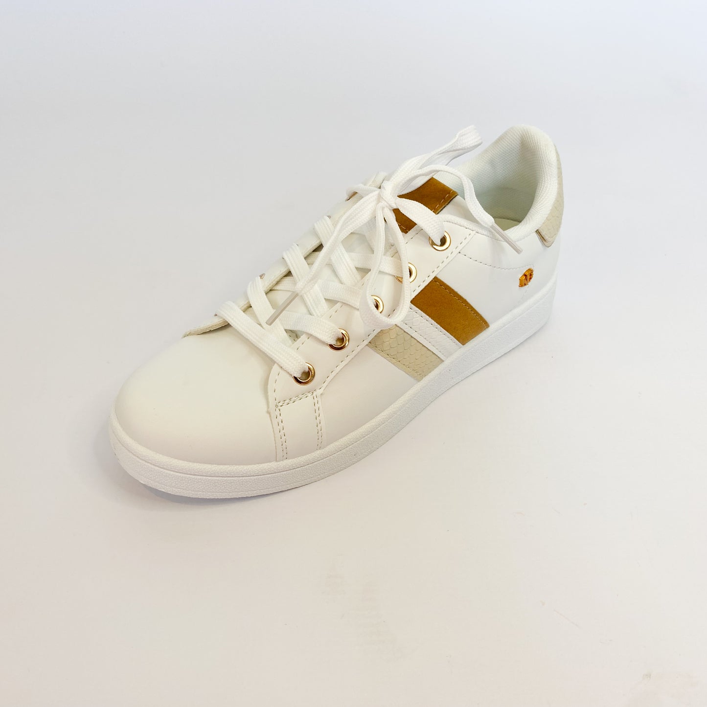 KG white /beige striped sneaker