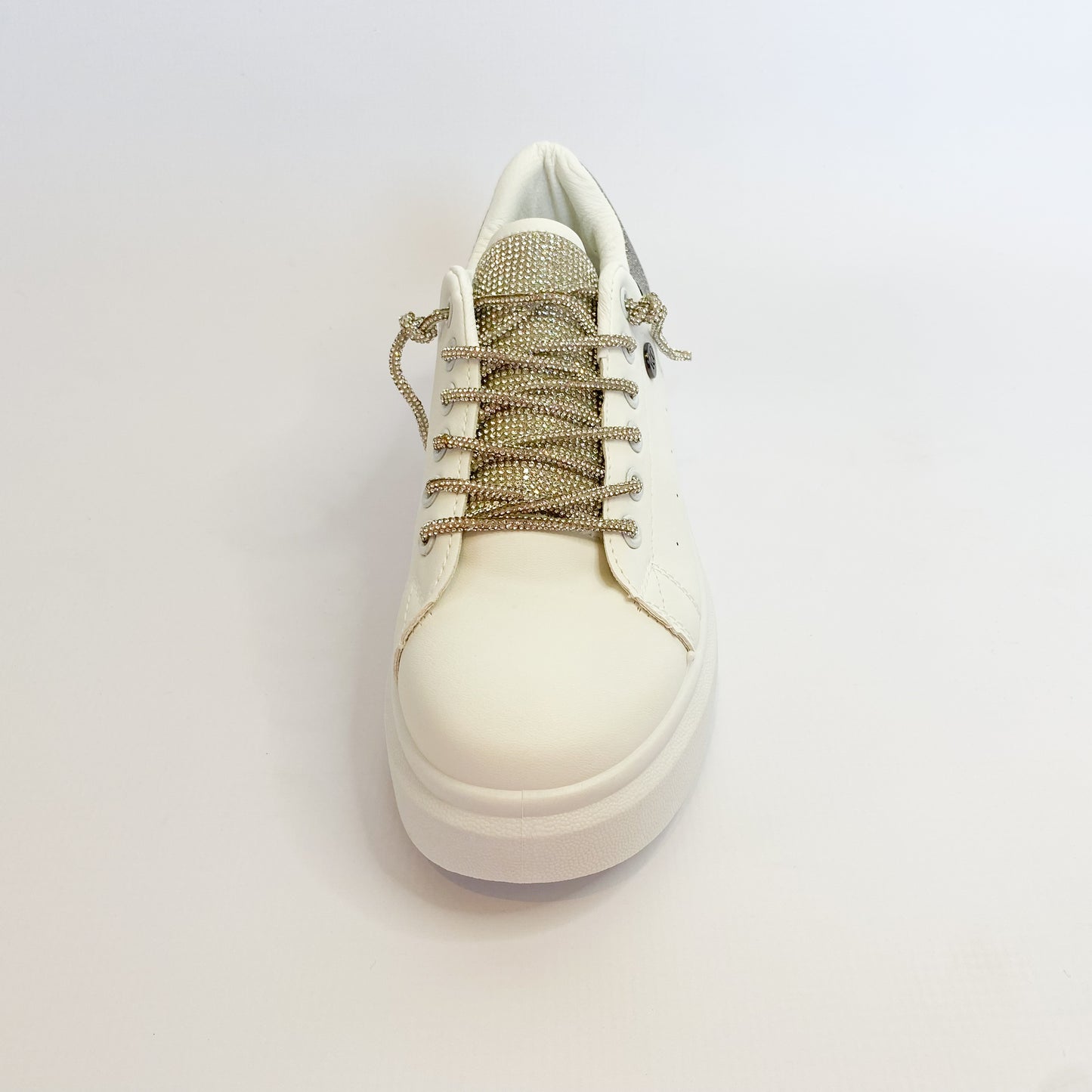 KG white /silver glitter sneaker