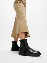Fitflop iQ-COMFF Tassel Leather Short Boots - Black