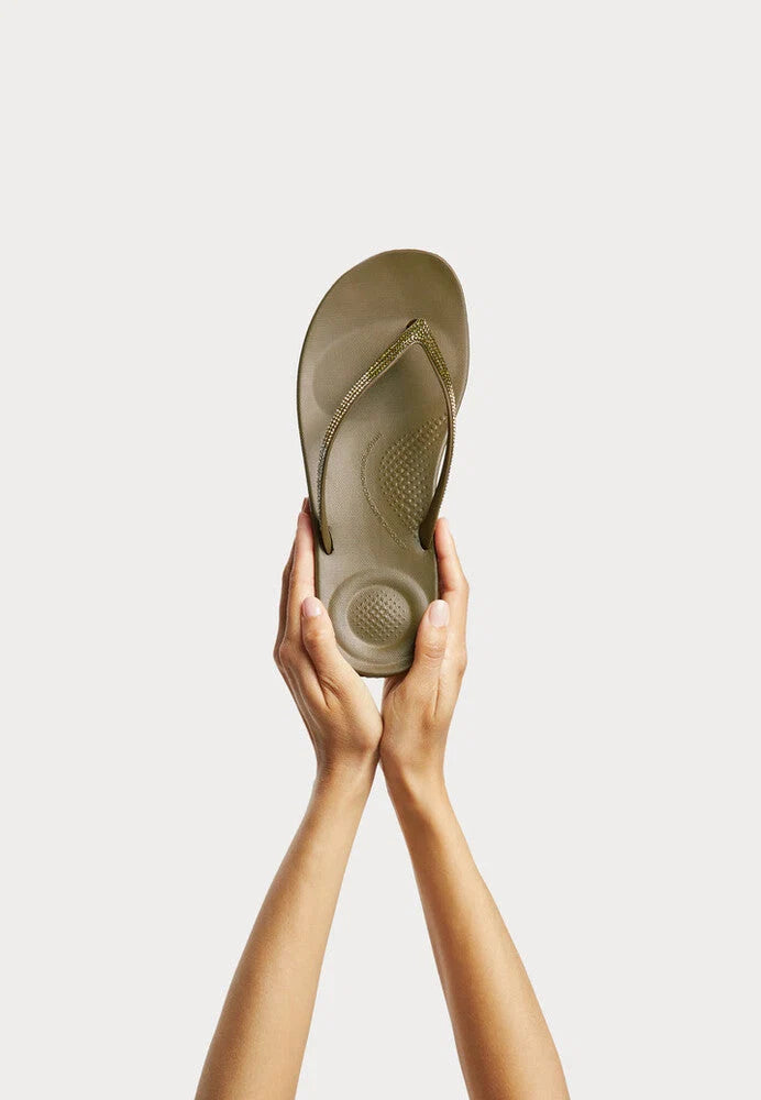 Fitflop IQUSHION Ombre Sparkle - Military Olive