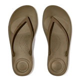 Fitflop Olive Iqushion Ergonomic Flip-flops – detail shot
