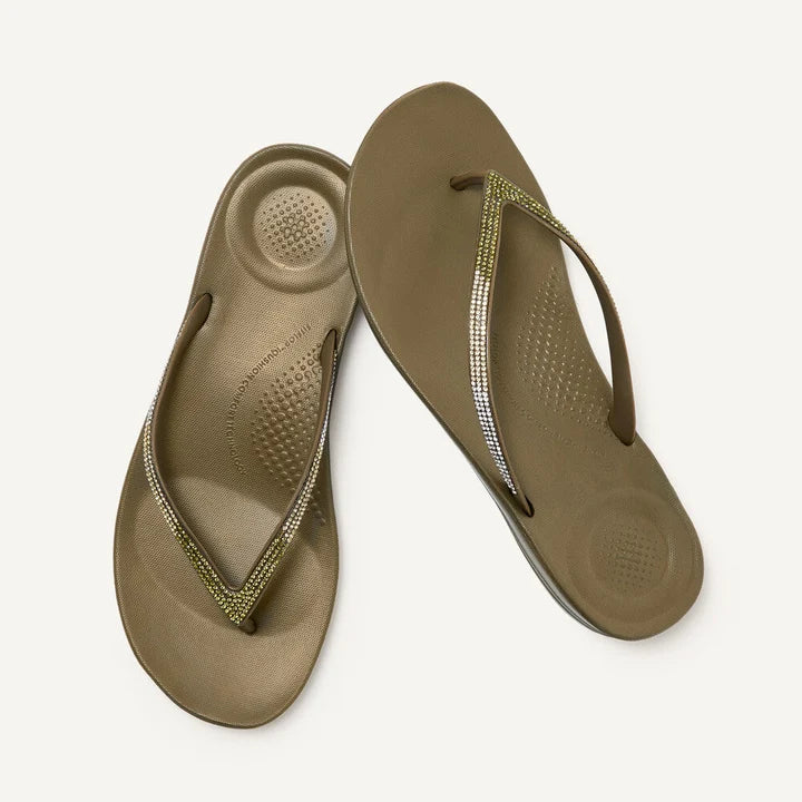 Fitflop IQUSHION Ombre Sparkle - Military Olive