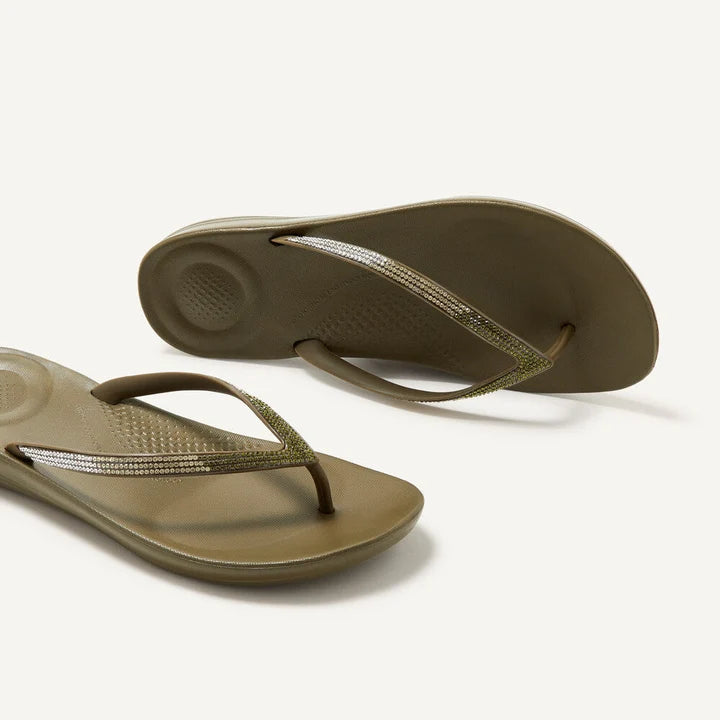 Fitflop IQUSHION Ombre Sparkle - Military Olive