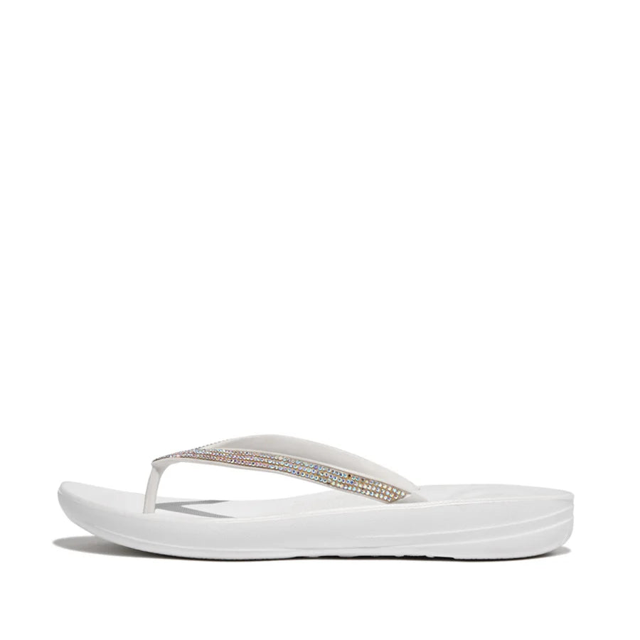 Fitflop Iqushion Sparkle Ergonomic Flip-flops - Urban  White