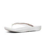 Fitflop Iqushion Sparkle Ergonomic Flip-flops - Urban  White