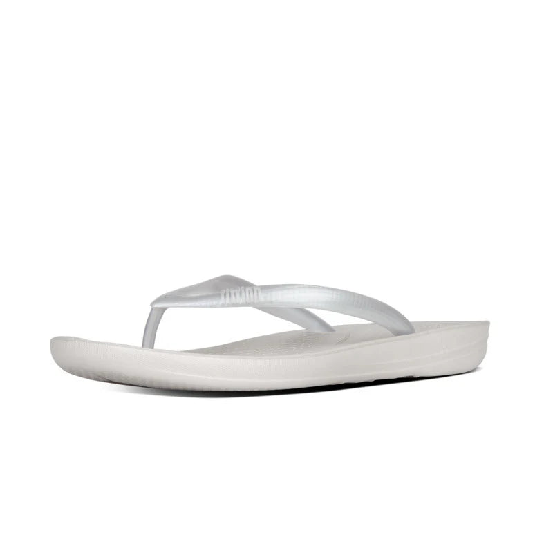 Fitflop Iqushion Ergonomic Flipflops - Silver