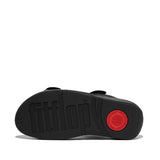 Fitflop Lulu Adjustable Leather Slides - Black