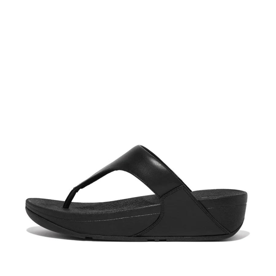 Fitflop Lulu Leather Toe-Post Sandals - Black