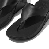 Fitflop Lulu Leather Toe-Post Sandals - Black