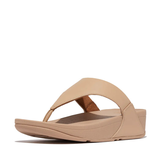 Fitflop classic beige LULU LEATHER TOEPOST sandal
