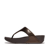 Fitflop Classic Lulu Leather Toepost Sandal - Chocolate Brown