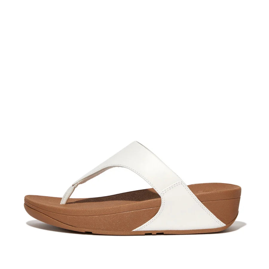 Fitflop Lulu Leather Toe-Post Sandals - White
