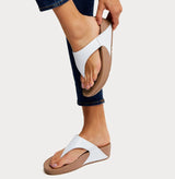 Fitflop Lulu Leather Toe-Post Sandals - White