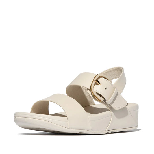 Fitflop beige LULU R-BUCKLE LEATHER BACK-STRAP sandal