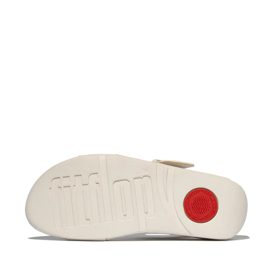 Fitflop beige LULU R-BUCKLE LEATHER BACK-STRAP sandal