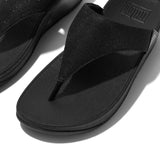 Fitflop Lulu Shimmer Toe-post Sandal - Black