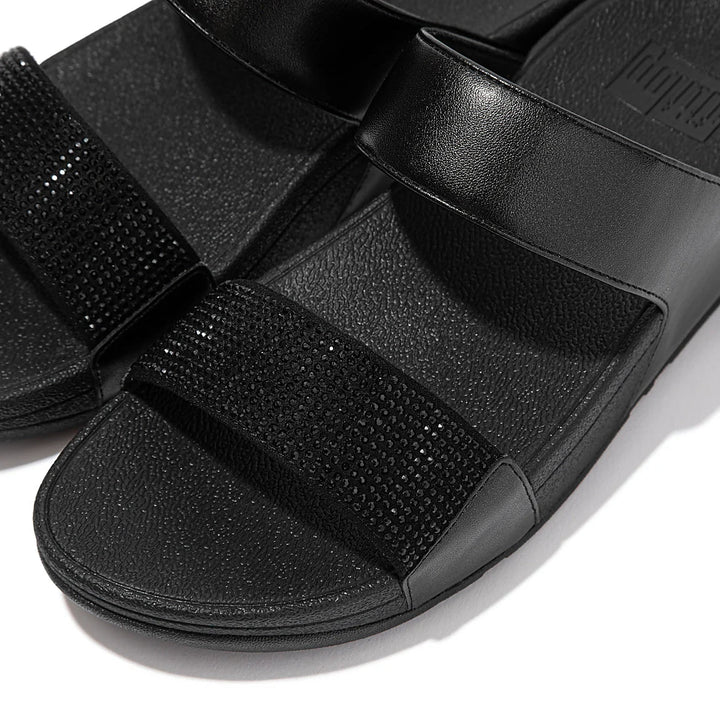 Fitflop LULU Crystal Slide Sandal - Black