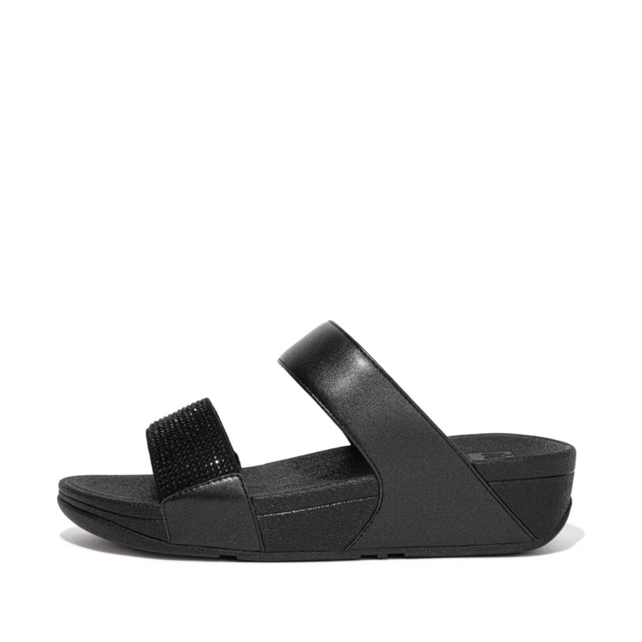 Fitflop LULU Crystal Slide Sandal - Black