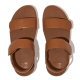 Fitflop Lulu Adjustable Leather Sandals - Light Tan