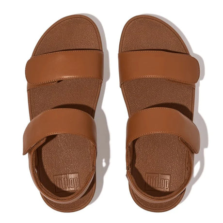 Fitflop Lulu Adjustable Leather Sandals - Light Tan