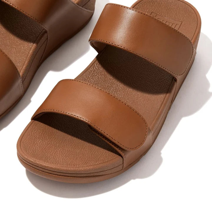 Fitflop Lulu Adjustable Leather Sandals - Light Tan