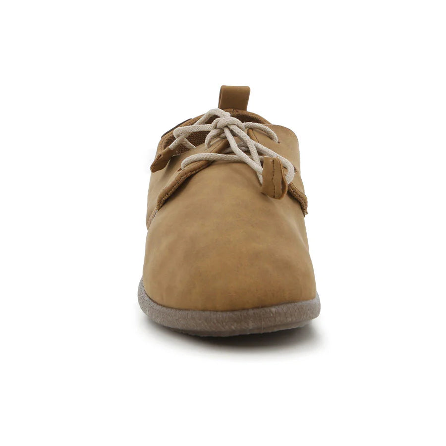 Pierre Cardin Riviera Lace Up Flats - Camel