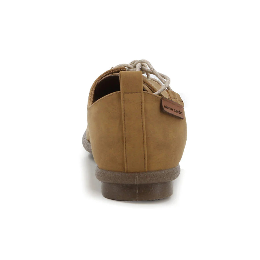 Pierre Cardin Riviera Lace Up Flats - Camel