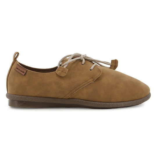 Pierre Cardin Riviera Lace Up Flats - Camel