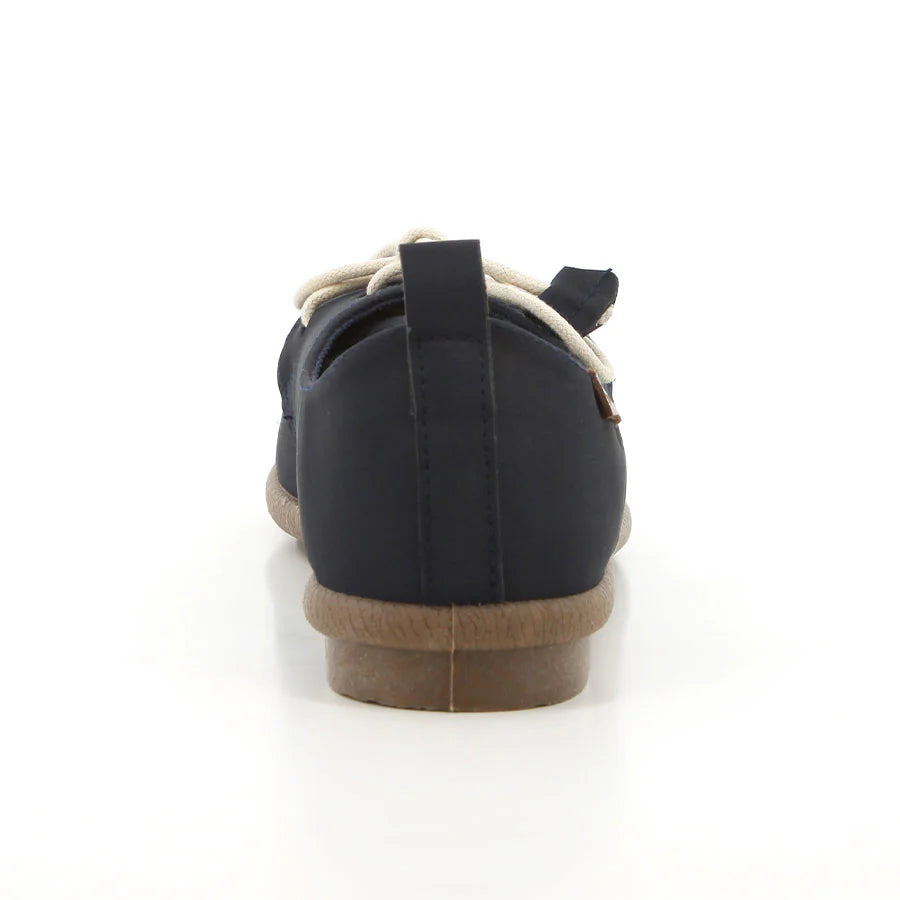 Pierre Cardin Riviera Lace Up Flats - Navy