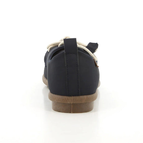 Pierre Cardin Riviera Lace Up Flats - Navy