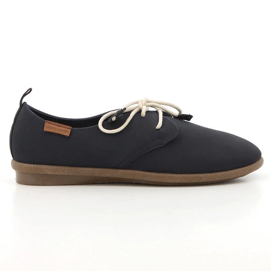 Pierre Cardin Riviera Lace Up Flats - Navy