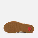 Fitflop PLATFFORMS Leather Espadrille Wedge Sandals - Taupe Snake